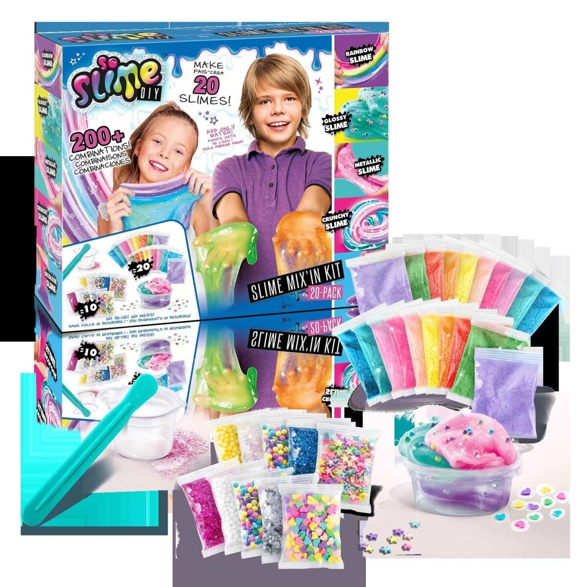 SO SLIME DIY PLAYSET 30 CM MIX EN KIT SLIME PACK X20