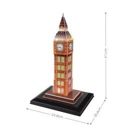 CUBIC FUN ROMPECABEZAS 3D CON LED BIG BEN (28 PZAS)