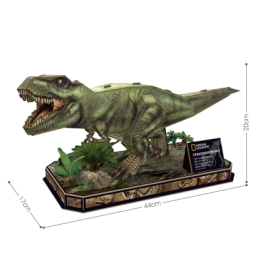 CUBIC FUN ROMPECABEZAS 3D TYRANNOSAURUS NATIONAL GEOGRAPHIC