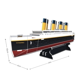 CUBIC FUN ROMPECABEZAS 3D TITANIC BARCO 30 PZAS