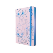 CUADERNO MOOVING NOTES A5 TAPA DURA RAYADO STITCH.