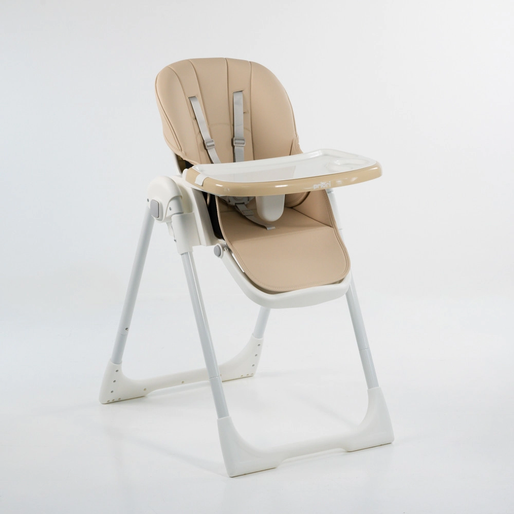 SILLA DE COMER DE LUJO CON DOBLE BANDEJA BEIGE PRIORI