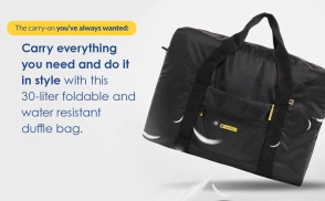 BOLSO PLEGABLE DE MANO IMPERMEABLE TRAVEL BLUE