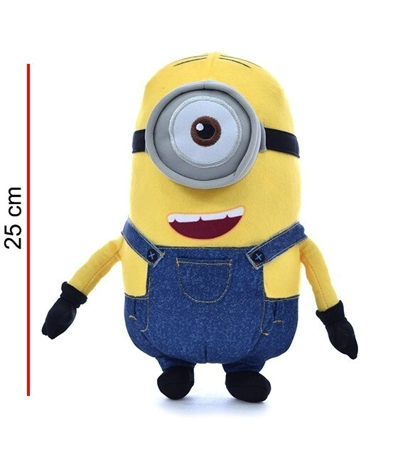 PELUCHE 25CM MINIONS 3D STUART PHI PHI TOYS