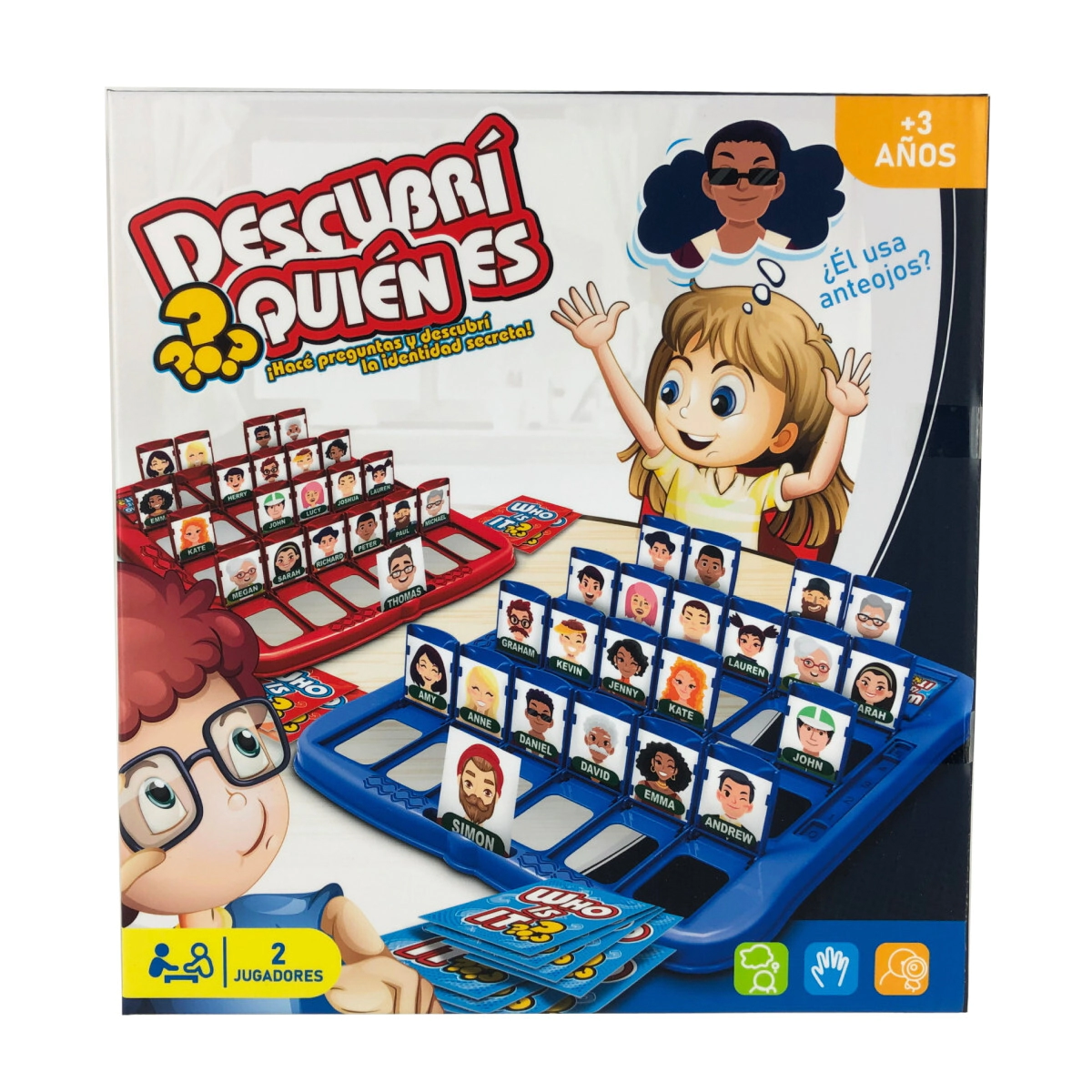JUEGO DE MESA DESCUBRI �QUIEN ES? 25 x 5 x 27 CM