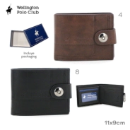 BIILLETERA WELLINGTON POLO CLUB NEGRO