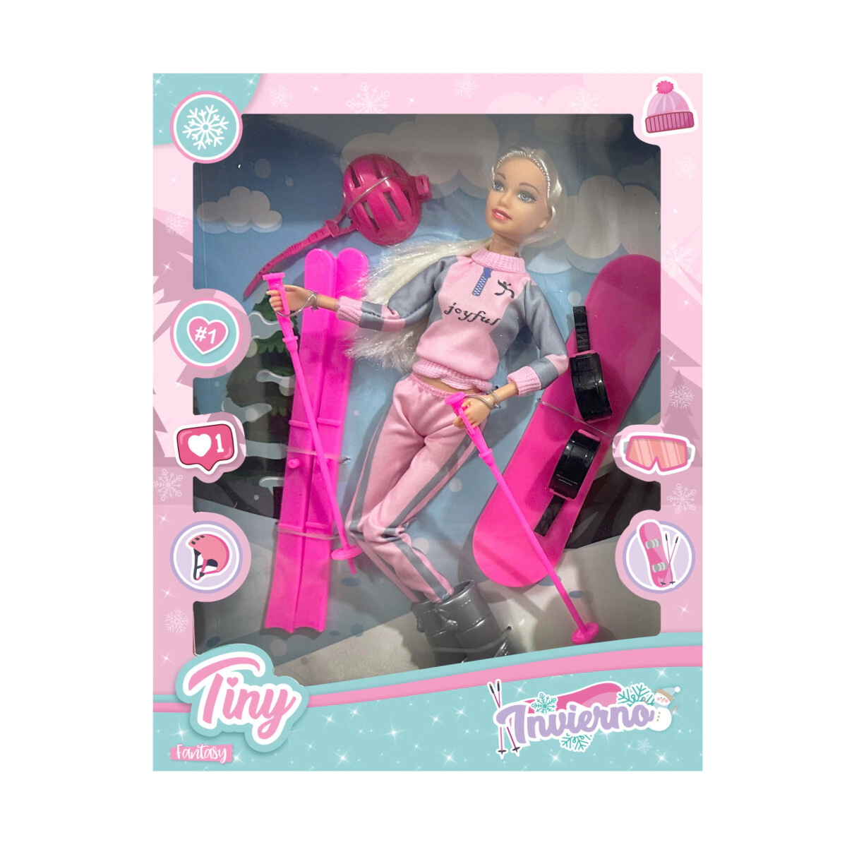 MU�ECA TINY INVIERNO CON ACCESORIOS