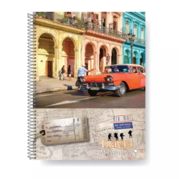 CUADERNO A4 ESPIRALADO T/F TRAVEL - 80 Hjs Rayadas