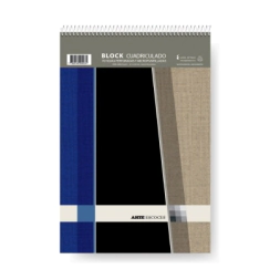 BLOCK A5 ESPIRALADO ESCOCES - 70 Hjs Cuadriculado