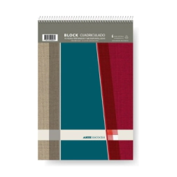 BLOCK A5 ESPIRALADO ESCOCES - 70 Hjs Cuadriculado