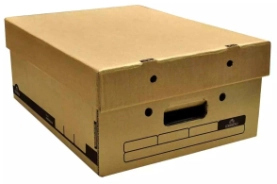 CAJA DE ARCHIVO BAJA AMERICANA PREMIUM TAPA Y BASE KRAFT 43 x 32,5 x 17