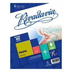 BLOCK MAPAS N 3 AMRICA POLTICO RIVADAVIA - 40 Hjs