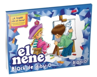 BLOCK DIBUJO EL NENE N 5 BLANCO - 24 Hjs (29,8 x 22 cm)