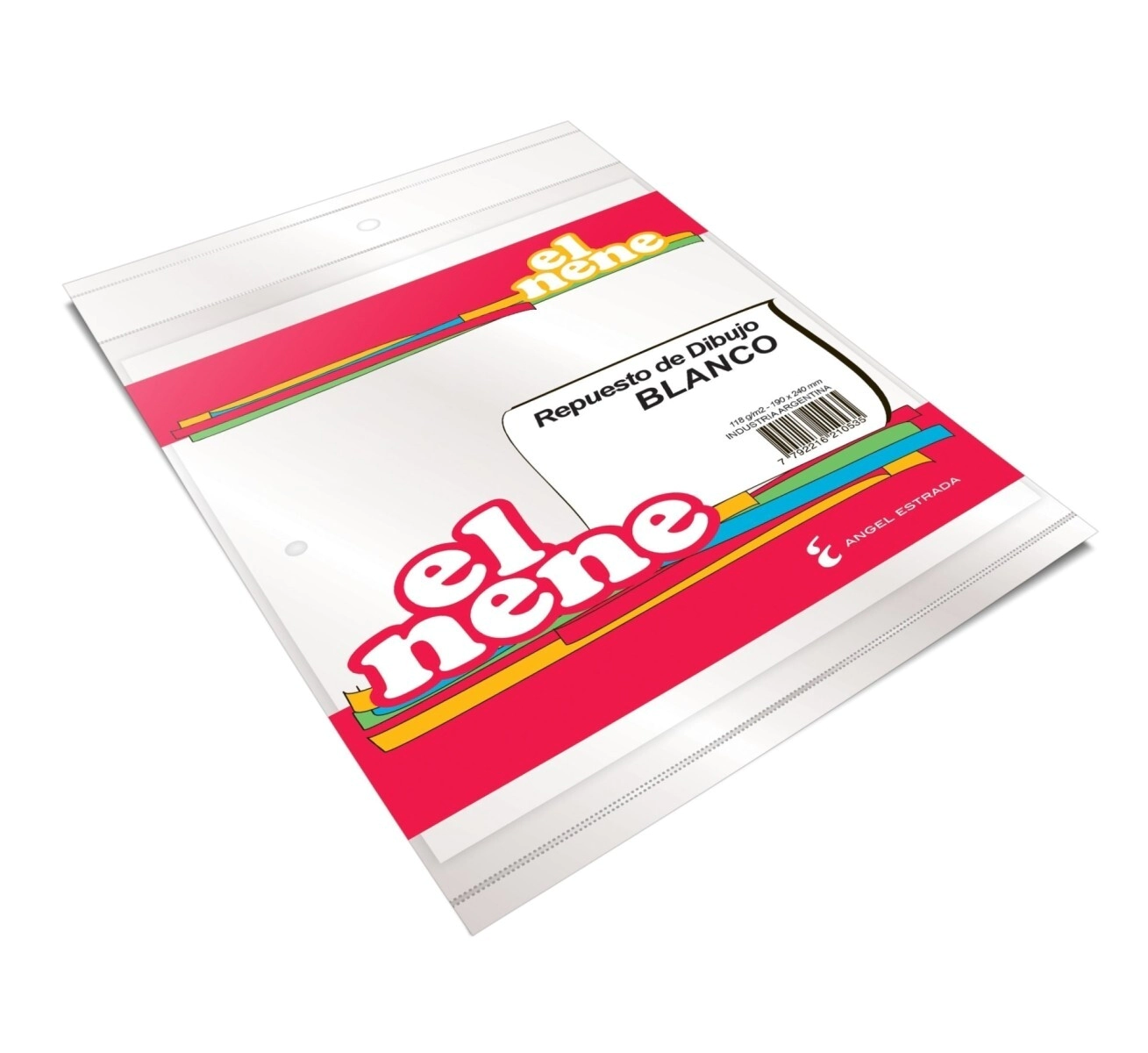 REPUESTO DIBUJO EL NENE N 5 BLANCO - 8 Hjs