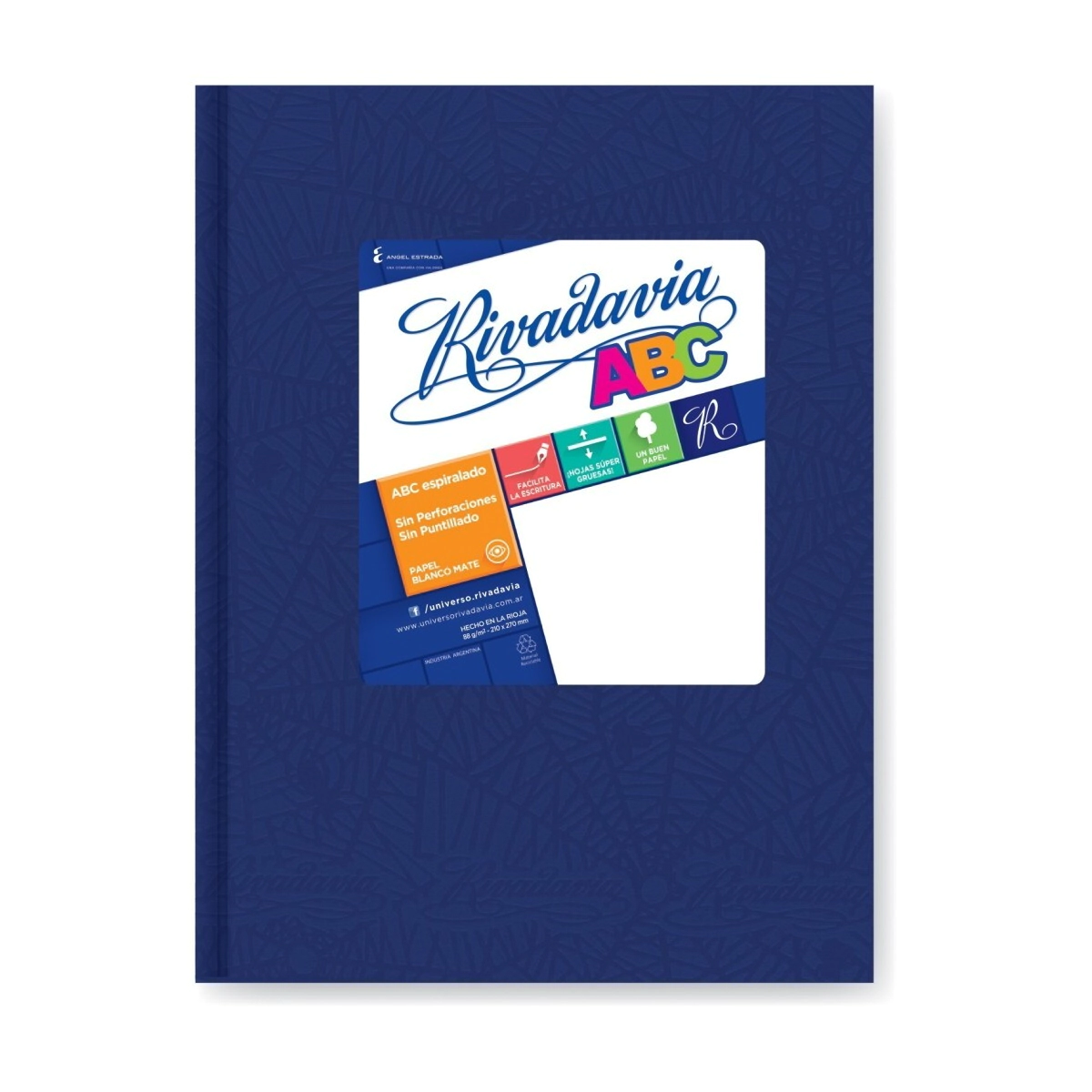CUADERNO ABC ARA�A 19x23,5 RIVADAVIA T/D AZUL - 50 Hjs Rayadas