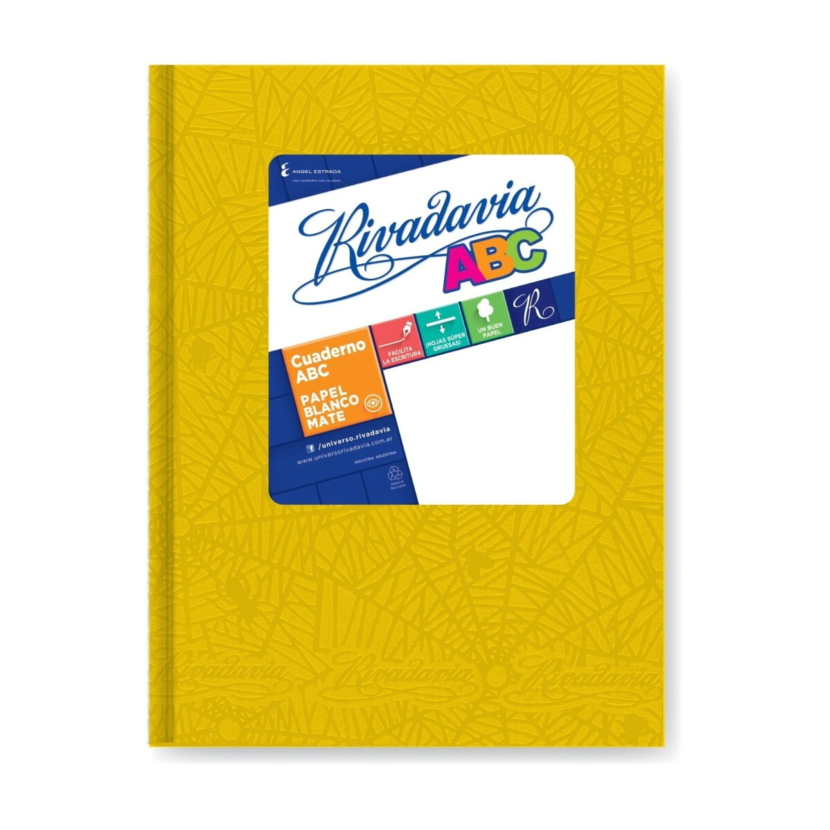 CUADERNO ABC ARA�A 19x23,5 RIVADAVIA T/D AMARILLO - 50 Hjs Rayadas