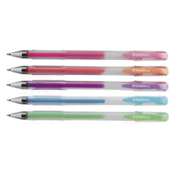 LAPICERA POWER GEL PASTEL SURTIDO x5 SIMBALL