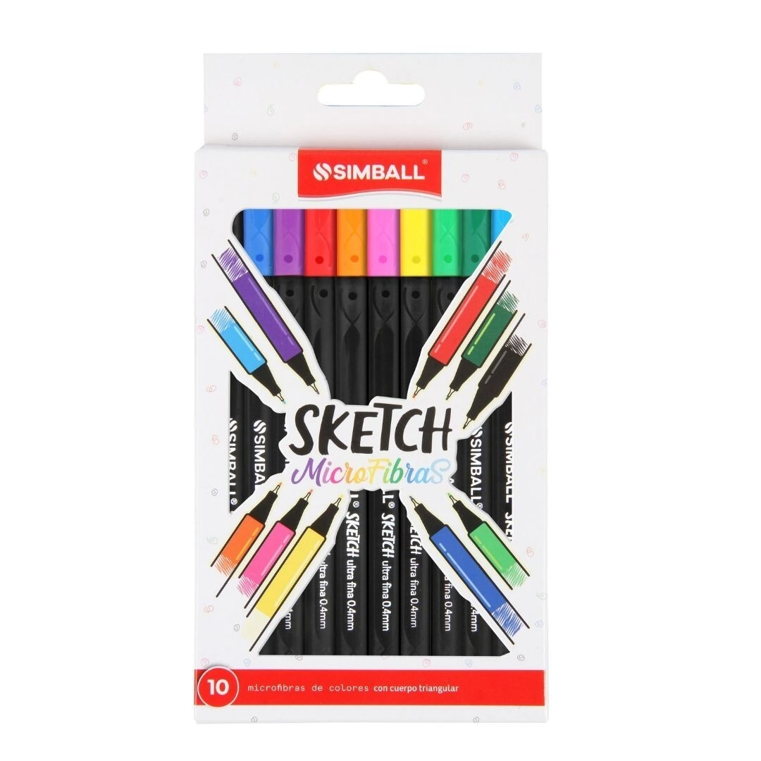 MICROFIBRAS SKETCH CLAS x10 SIMBALL