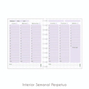 AGENDA PERPETUA N°8 SEMI RIGIDA ESPIRAL NORPAC