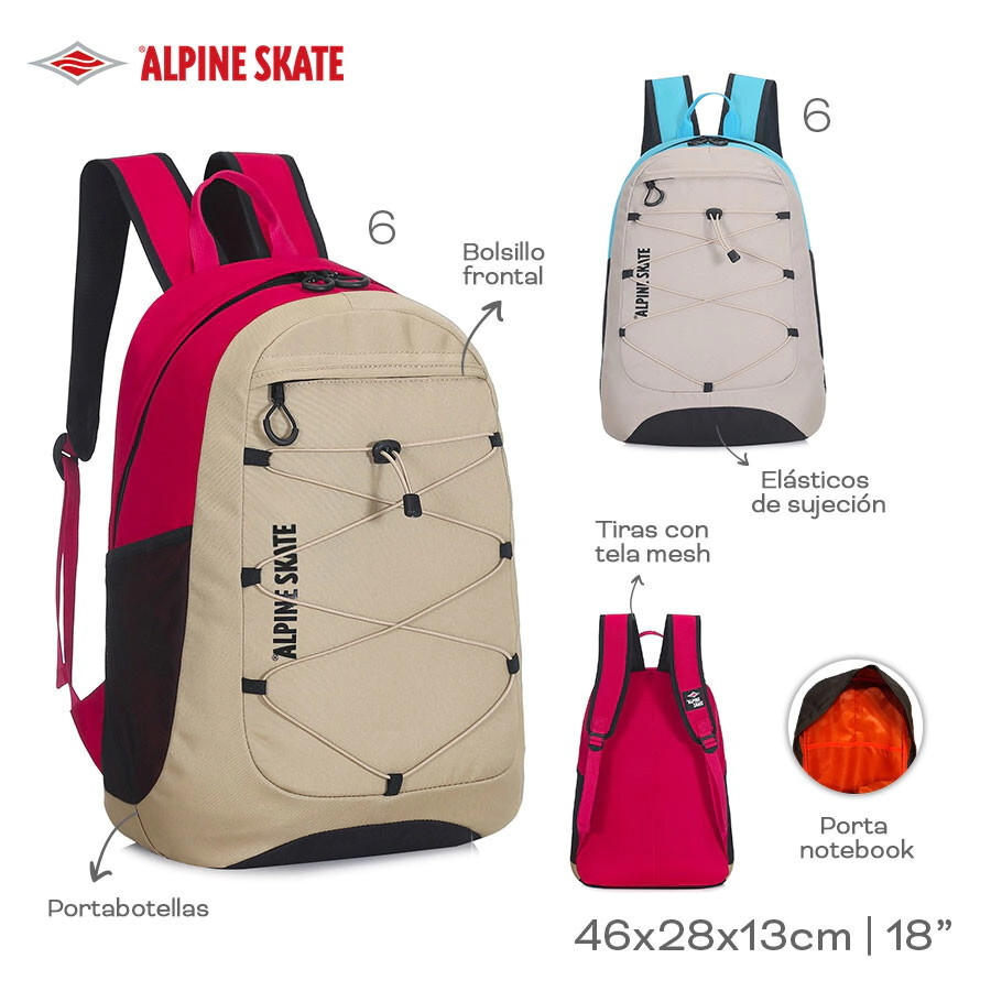 MOCHILA ALPINE SKATE CELESTE
