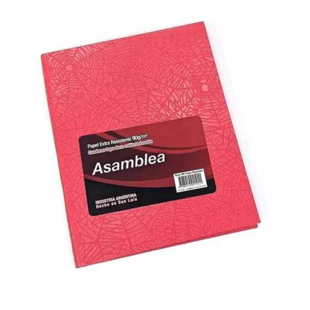CUADERNO ARA�A 16x21 T/C 50Hjs CUADR. ROJO ASAMBLEA