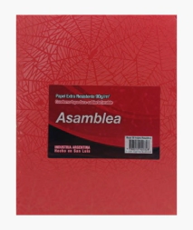 CUADERNO ARA�A T/C 19x23,5 - 50Hjs RAYADAS ARA�A ROJO ASAMBLEA