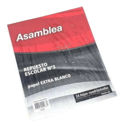 REPUESTO ESCOLAR ASAMBLEA 24Hjs CUADRICULADO