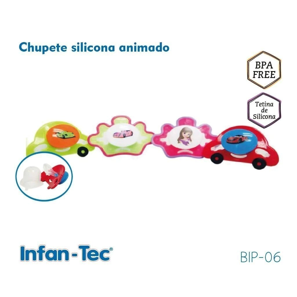 Chupete silicona animado Infan-Tec