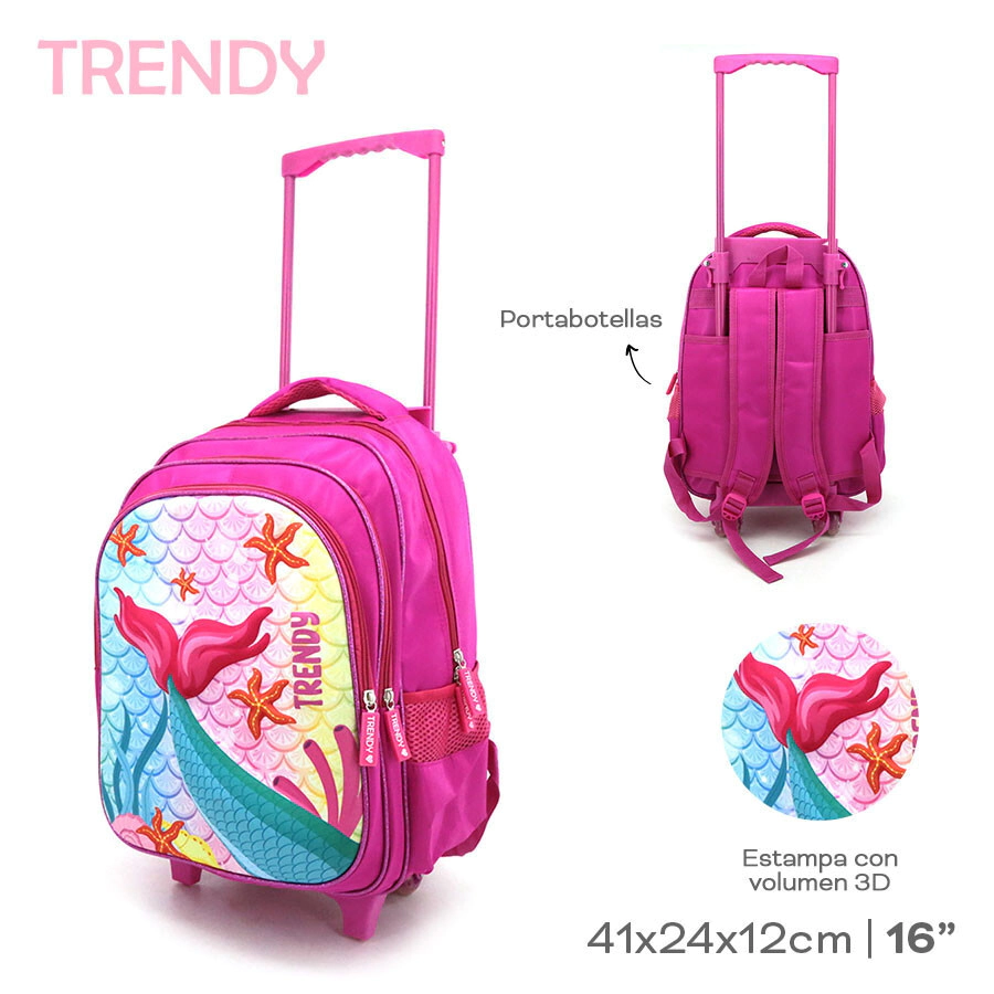 MOCHILA CARRO 16" TRENDY
