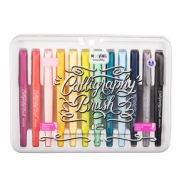 MARCADORES CALIGRAFICOS DOBLE PUNTA x12 COLORING MOOVING