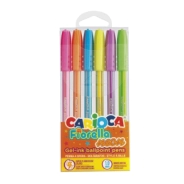 BOLIGRAFOS FIORELLA NEON x6 CARIOCA