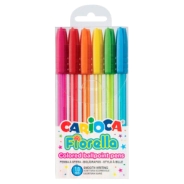 BOLIGRAFOS FIORELLA SURTIDO x6 CARIOCA