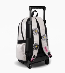 MOCHILA CARRO 18" BIG KIDS MARGARITA FOOTY BLANCO