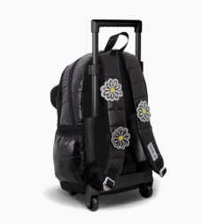 MOCHILA CARRO 18" BIG KIDS MARGARITA FOOTY NEGRO.