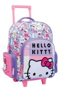MOCHILA CARRO HELLO KITTY 17" CUADRILLE WABRO