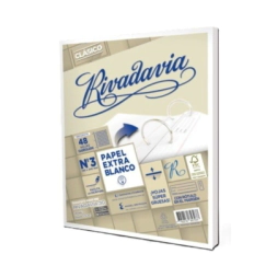 REPUESTO RIVADAVIA CL�SICO N�3 48Hjs CUADR. EXTRA BLANCO