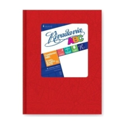 CUADERNO ABC ARA�A 19x23,5 RIVADAVIA T/D ROJO - 98 Hjs Rayadas