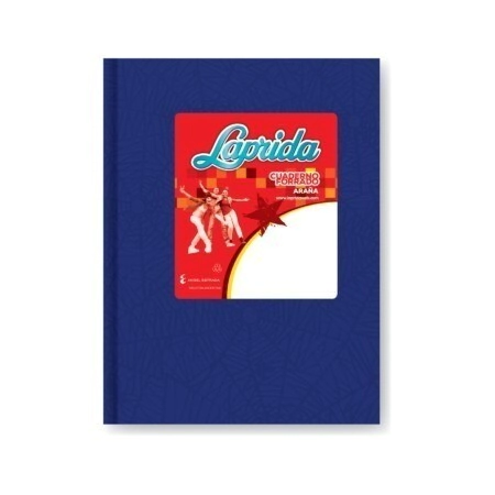 CUADERNO LAPRIDA 16x21 T/D ARA�A AZUL 50 Hjs RAYADAS