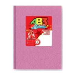 CUADERNO LAPRIDA AB3 19x23 T/D ARA�A ROSA 50 Hjs RAYADAS