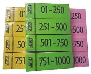 TALONARIO GUARDARROPA 1-1000