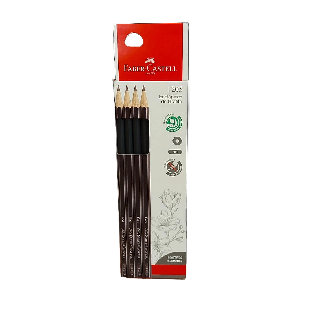 L�PIZ GRAFITO ESTUCHE x4 FABER-CASTELL