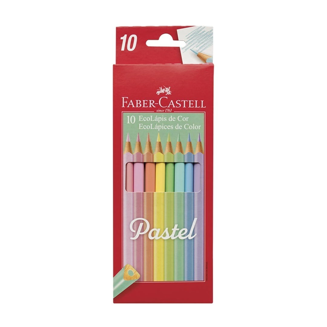 ECOL�PICES PASTELES x10 FABER-CASTELL
