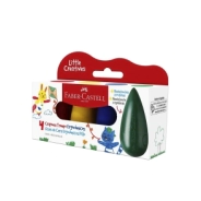 CRAYONES ERGONÓMICOS TROMPO/GOTA x4 FABER-CASTELL