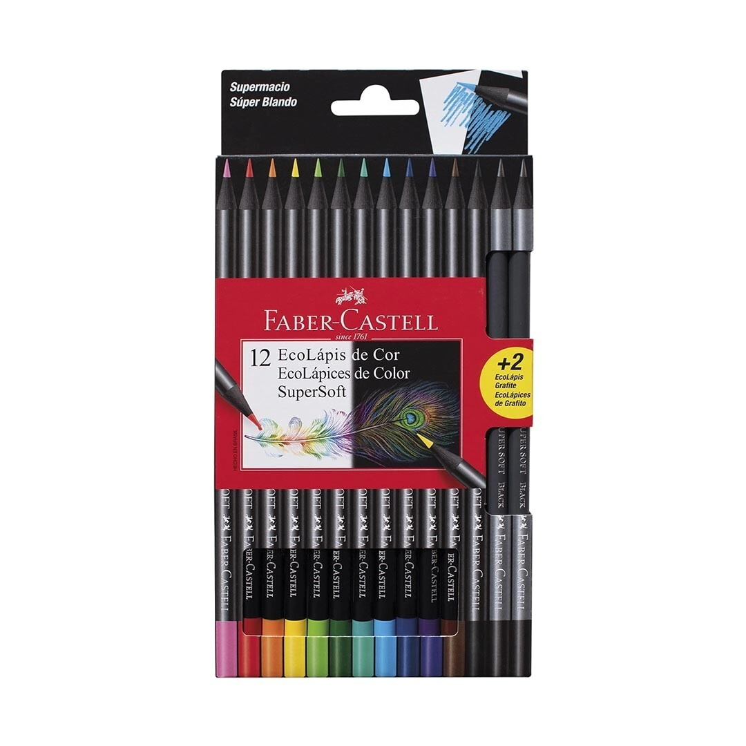 ECOL�PICES COLOR SUPERSOFT x12 FABER-CASTELL