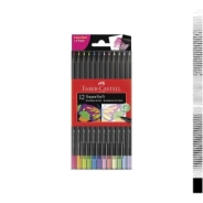 ECOLÁPICES SUPERSOFT x12 (6 PASTEL / 6 NEON) FABER-CASTELL