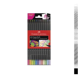 ECOLPICES SUPERSOFT x12 (6 PASTEL / 6 NEON) FABER-CASTELL