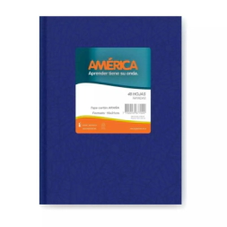CUADERNO AMERICA ARA�A 16x21 T/D AZUL - 42Hjs Cuadriculadas
