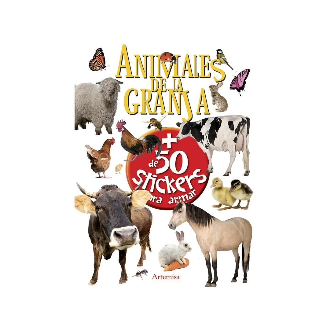 LIBRO PARA ARMAR: ANIMALES DE LA GRANJA + 50 STICKERS