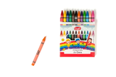 CRAYON DE CERA x12 SURTIDO TRABI