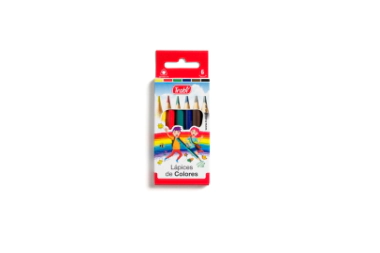 LAPICES DE COLORES RESINA CORTOS x6 TRABI